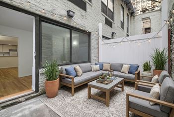 Select units with private outdoor space